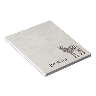 Zebra-Safari-Tier-Faux-Linon Notizblock