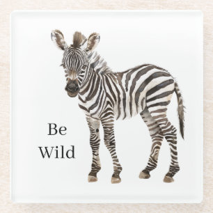 Zebra-Safari-Tier Glasuntersetzer