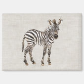 Zebra-Safari-Tier Magnet (Vorderseite)