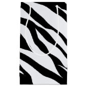 Zebra Safari Tiermuster Geschenktasche Kleine Geschenktüte (Vorderseite)