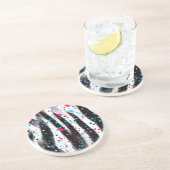 Zebra Sandstein Untersetzer (Seite)