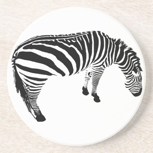 Zebra Sandstein Untersetzer (Vorne)