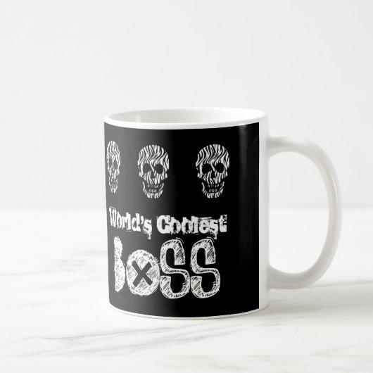 Zebra-Schädel V07B der CHEF der Welt coolste Kaffeetasse (Rechts)