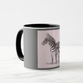 Zebra-Schale Tasse (Vorderseite Links)