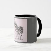 Zebra-Schale Tasse (VorderseiteRechts)