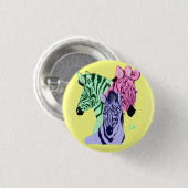 Zebra-Schandfleck Button (Vorne & Hinten)