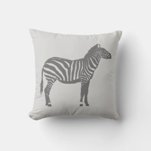 Zebra - Schattierungen von Grau Kissen