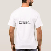 Zebra scherzt T-Stück T-Shirt (Rückseite)