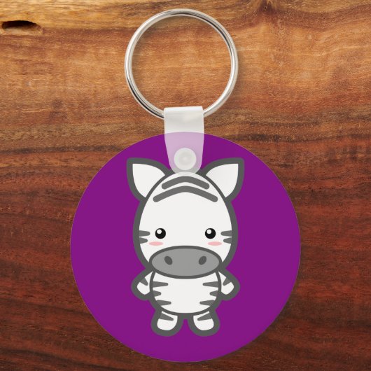Zebra Schlüsselanhänger (Vorderseite)