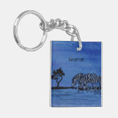 Zebra Schlüsselanhänger (Vorderseite links)