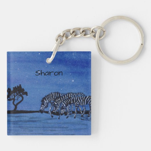 Zebra Schlüsselanhänger (Rückseite)