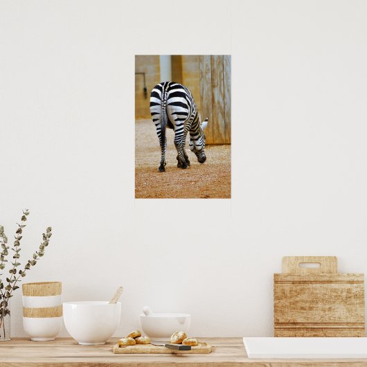 Zebra Schwanz Poster (Küche)