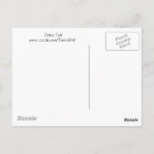 Zebra Schwanz Postkarte (Rückseite)