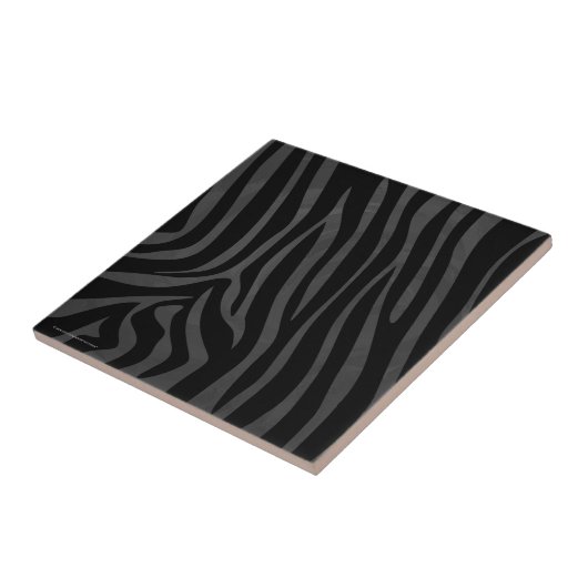 Zebra-Schwarz-Grau-Print Fliese (Seite)