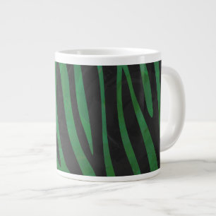 Zebra Schwarz- und Grün-Druck Jumbo-Tasse