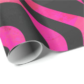 Zebra-Schwarz-und Pink-Druck Geschenkpapier (Rolleneckpunkt)