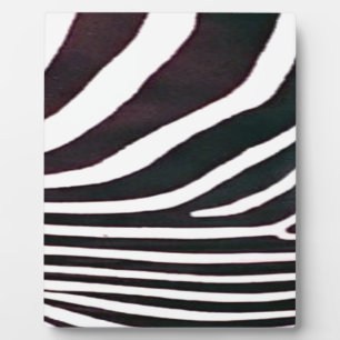 Zebra Schwarz und Weiß Streifen Print Fotoplatte
