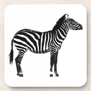 Zebra - Schwarz und Weiß Untersetzer