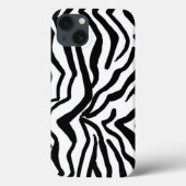 Zebra Schwarz und Weiß verborgen Fell Case-Mate iPhone Hülle (Rückseite)