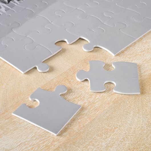 Zebra Schwarz-weiß Courtyard Art Puzzle (Seite)