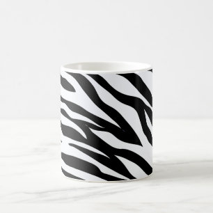 Zebra Schwarz-Weiß-Muster   Kaffeetasse