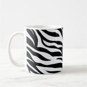 Zebra Schwarz-Weiß-Muster Kaffeetasse (Links)