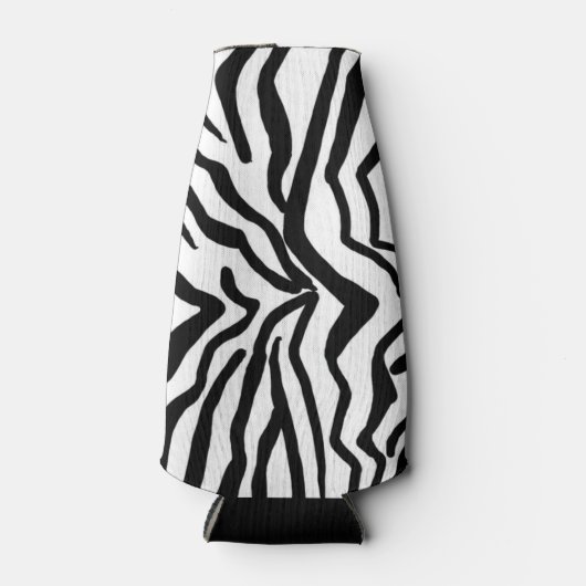 Zebra Schwarz-Weiß-Muster verborgen Flaschenkühler (Vorderseite)
