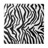 Zebra Schwarz-Weiß-Muster verborgen Fliese (Vorderseite)