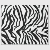 Zebra Schwarz-Weiß-Muster verborgen Geschenkpapier (Flach)