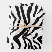 Zebra Schwarz-Weiß-Muster verborgen Geschenkpapier Set (Beispiel)