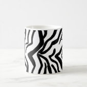 Zebra Schwarz-Weiß-Muster verborgen Kaffeetasse (Mittel)