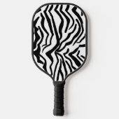 Zebra Schwarz-Weiß-Muster verborgen Pickleball Schläger (Rückseite)
