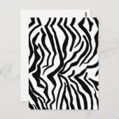 Zebra Schwarz-Weiß-Muster verborgen Postkarte (Vorne/Hinten)