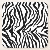 Zebra Schwarz-Weiß-Muster verborgen Rechteckiger Pappuntersetzer (Vorderseite)