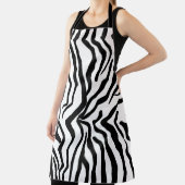 Zebra Schwarz-Weiß-Muster verborgen Schürze (InSitu)