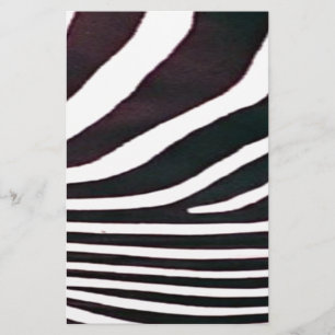 Zebra Schwarz-Weiß-Streifen Druck Briefpapier