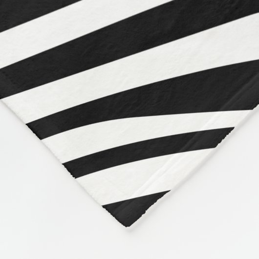 Zebra-Schwarz-weiße stilvolle Muster-Fleece-Decke Fleecedecke (Ecke)