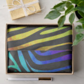 Zebra-Schwarzes und Regenbogen-Druck Seidenpapier (Geschenk)