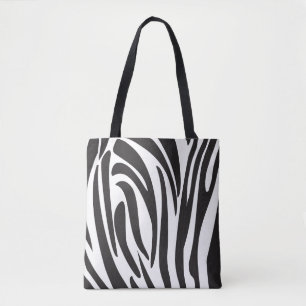 Zebra-Schwarzweiss-Streifen, modischer Entwurf Tasche