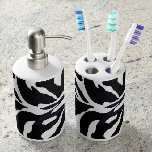 Zebra Badezimmer-Set | Zazzle.de
