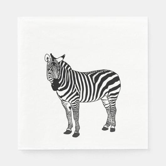 ZEBRA SERVIETTE (Vorderseite)