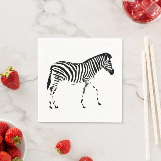 Zebra Serviette (Beispiel)