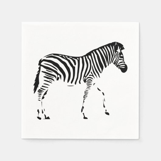 Zebra Serviette (Vorderseite)