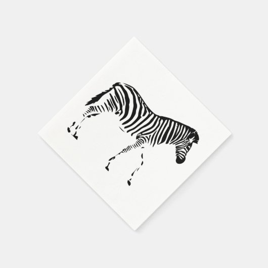 Zebra Serviette (Ecke)