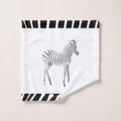 Zebra-Set Badhandtuch Set (Waschlappen)