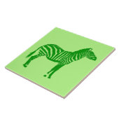 Zebra - Shades of Lime Green Fliese (Seite)