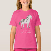 Zebra-Shirt für kleines Mädchen mit T-Shirt (Vorderseite)
