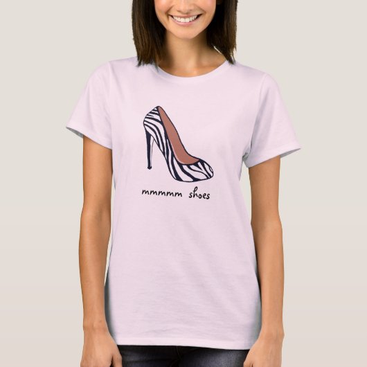 Zebra Shoe T-Shirt (Vorderseite)