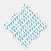 Zebra Silhouette Blau und Weiß Geschenkschachtel (Ungefaltet)