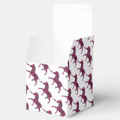 Zebra-Silhouette Schwarz und Heiß-Rosa Geschenkschachtel (Geöffnet)